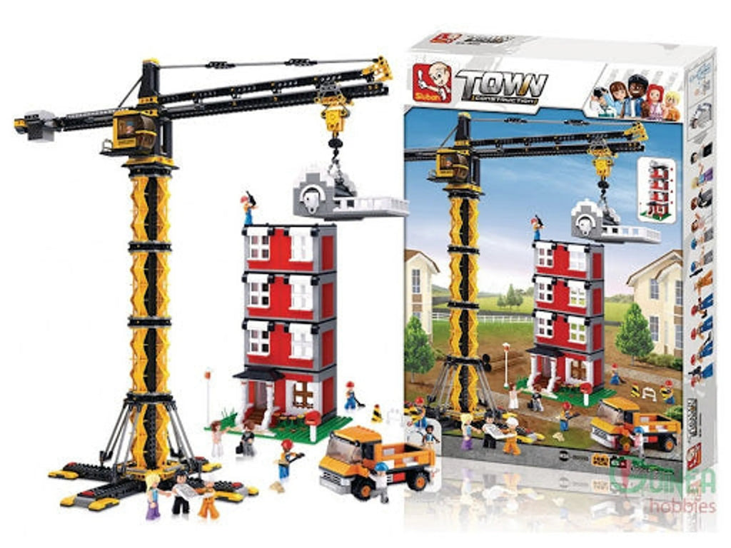 Tower Crane Construction Building Brick Kit (1461 Pcs)