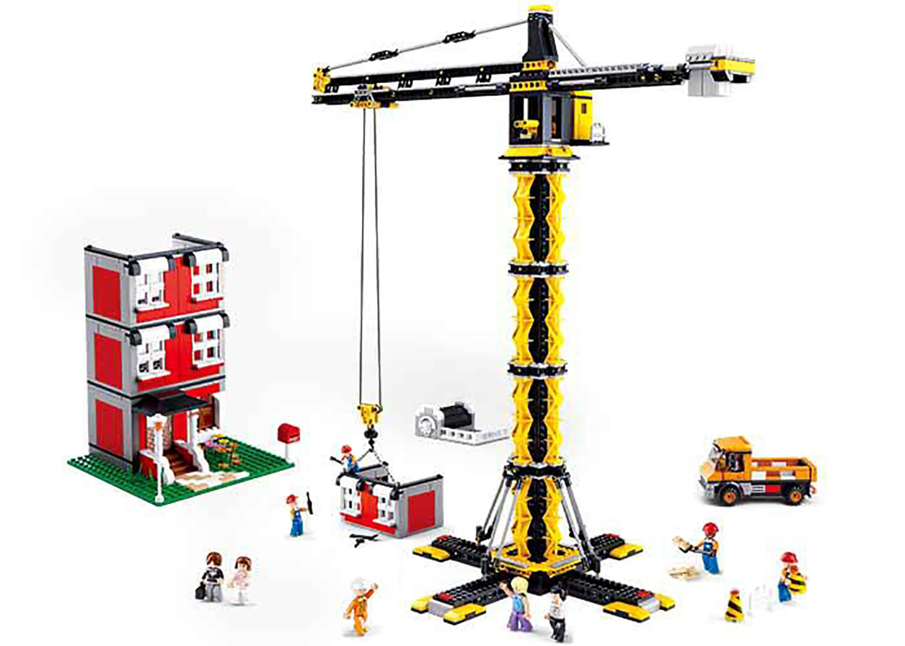 Tower Crane Construction Building Brick Kit (1461 Pcs)