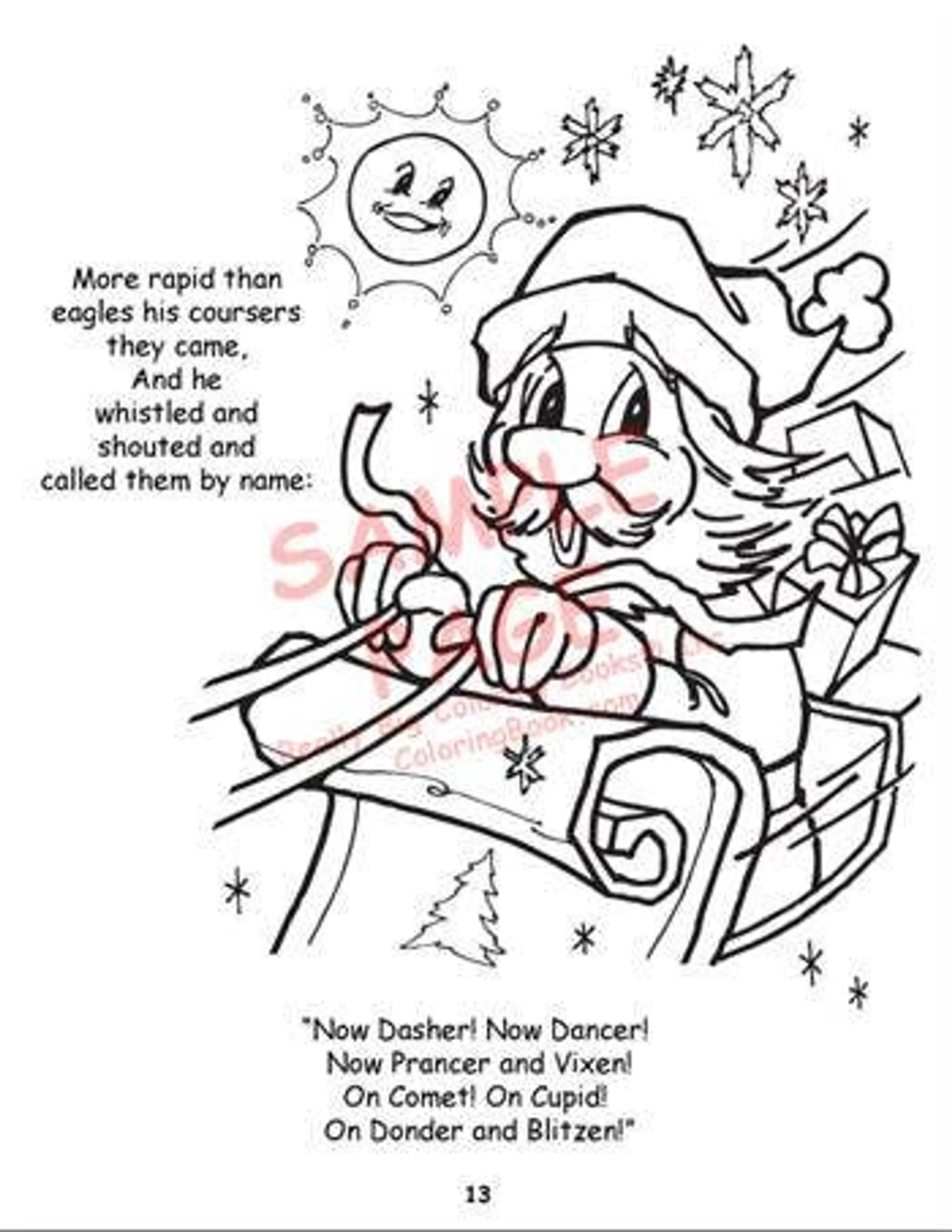 Twas the Night Big Coloring Book