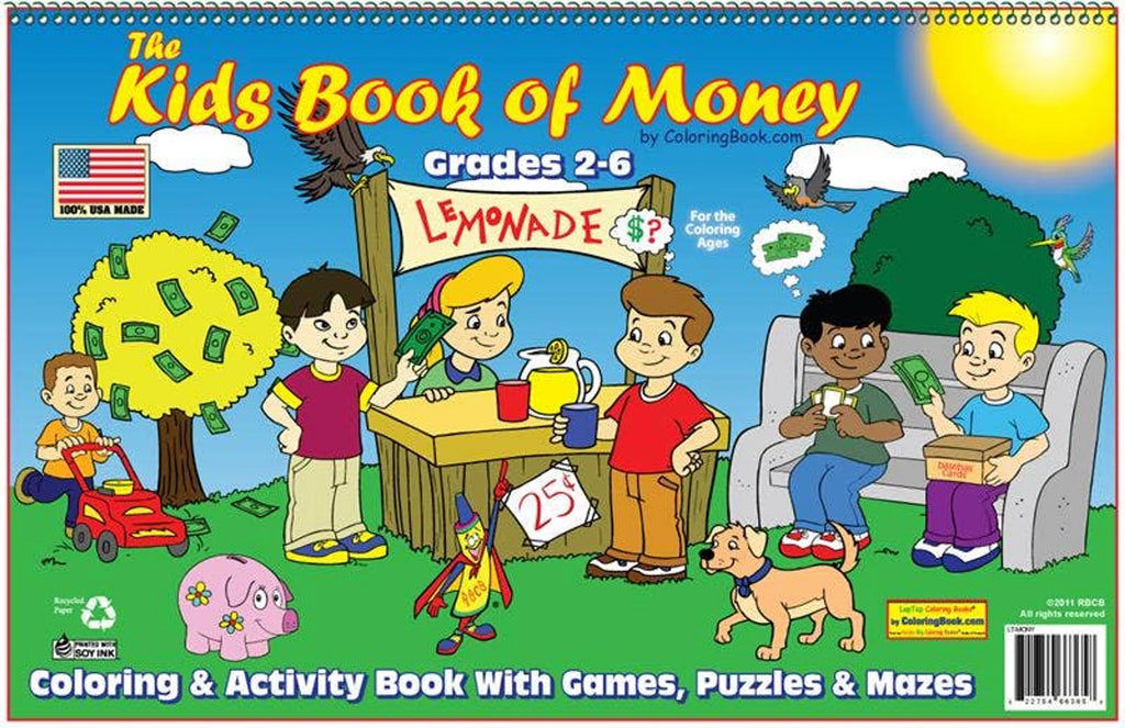 Kid's Book of Finance LapTop Coloring Book