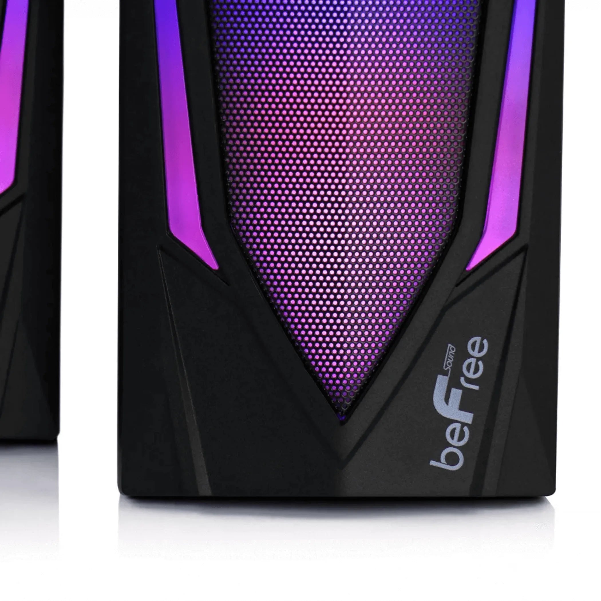 Dual 2.0 Computer Gaming Speakers with LED RGB Lights