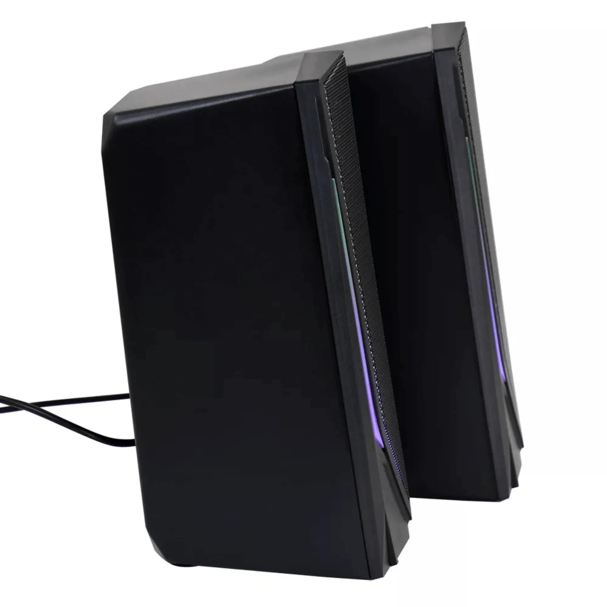 Dual 2.0 Computer Gaming Speakers with LED RGB Lights