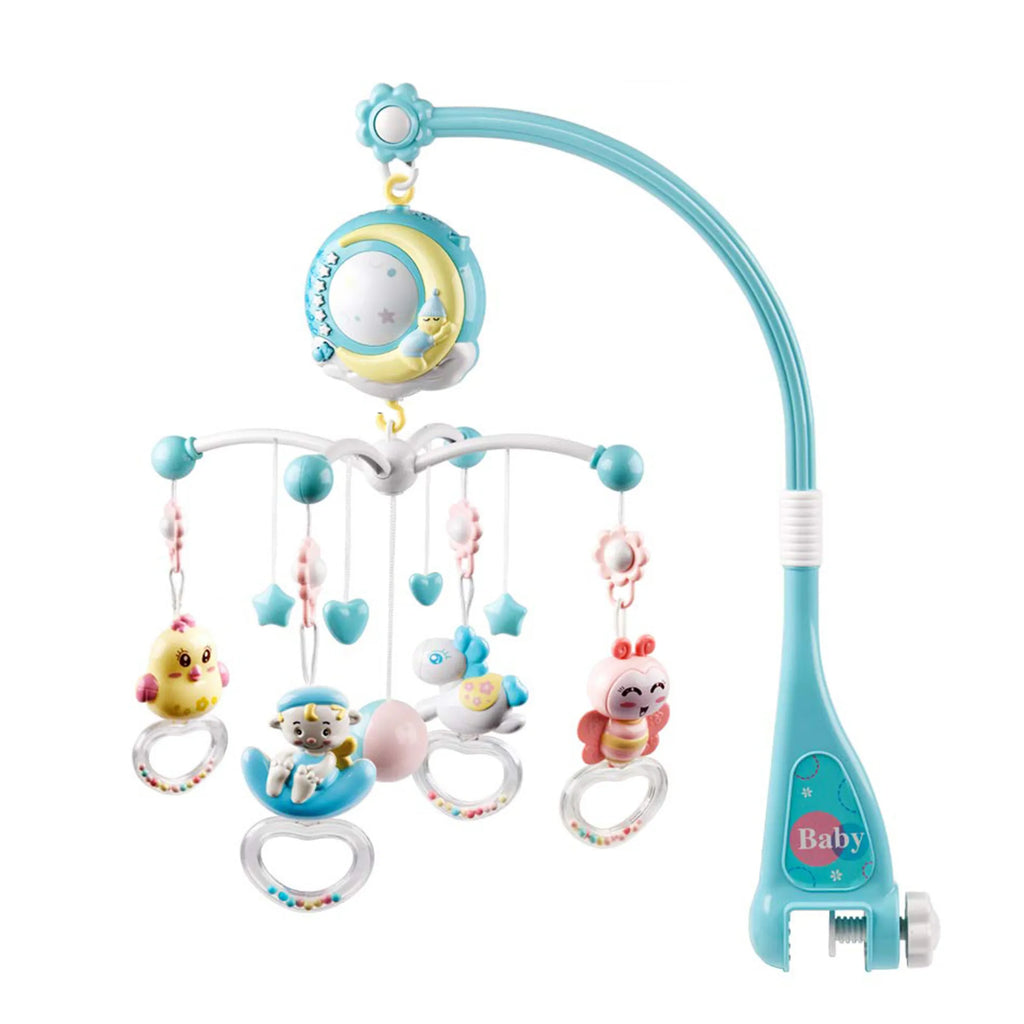 Baby Musical Crib Bed Bell Rotating Mobile Star