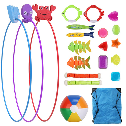 24Pcs Diving Toys Swimming Pool