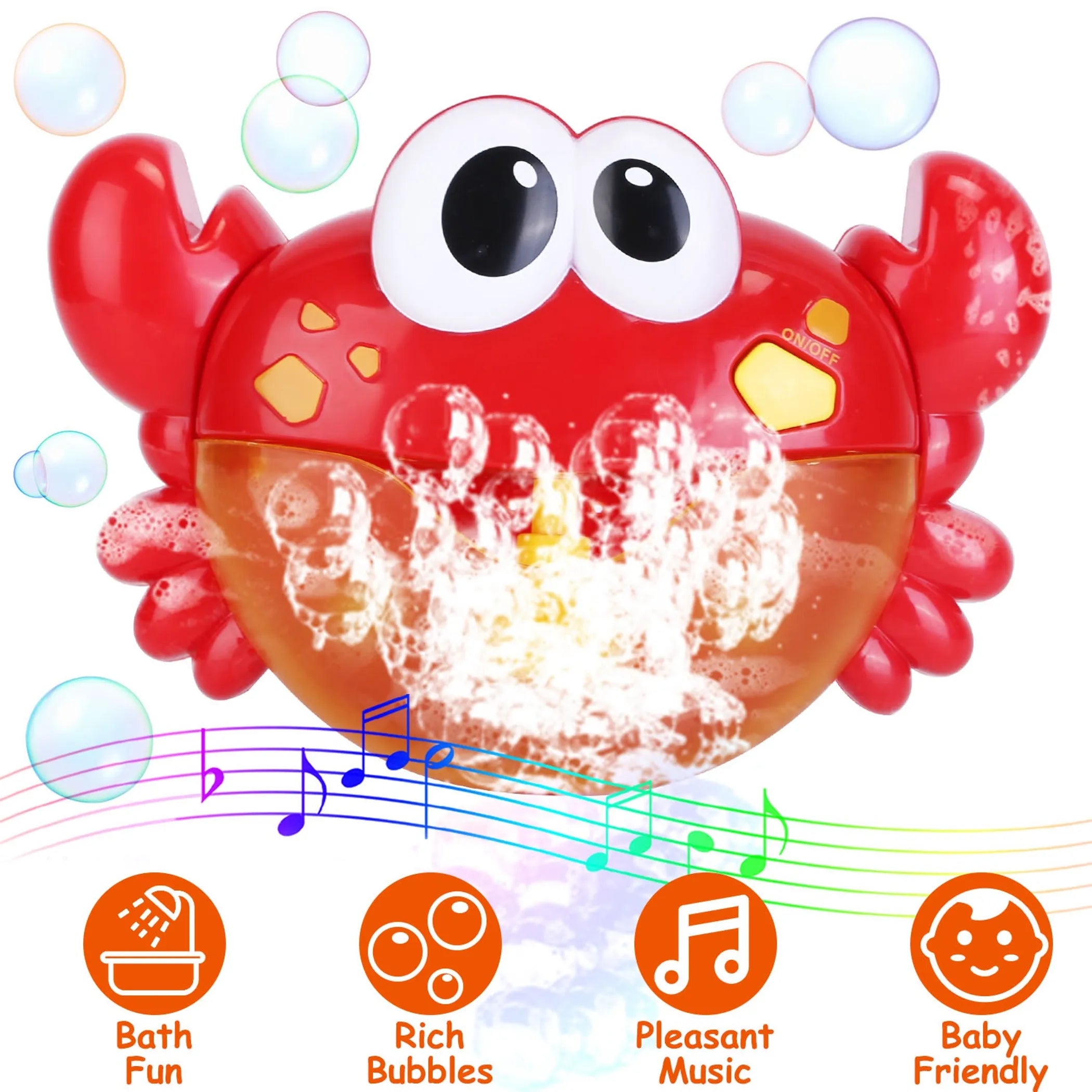 Frog Musical Bubble Bath Maker Baby Bath Toys