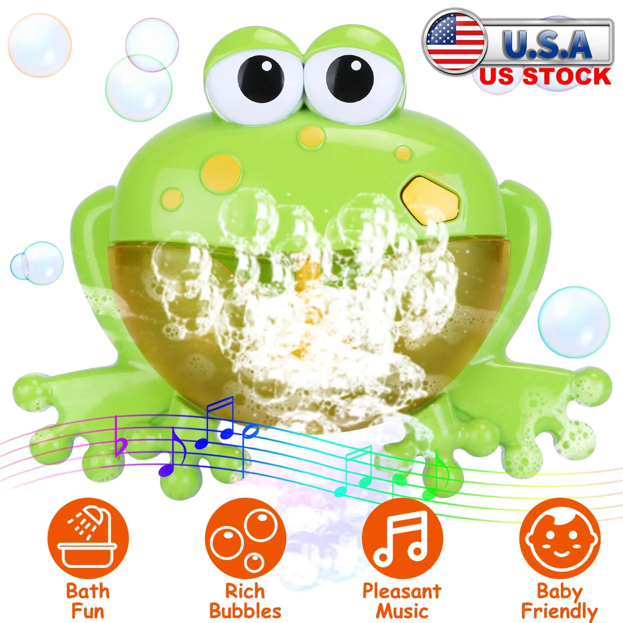 Frog Musical Bubble Bath Maker Baby Bath
