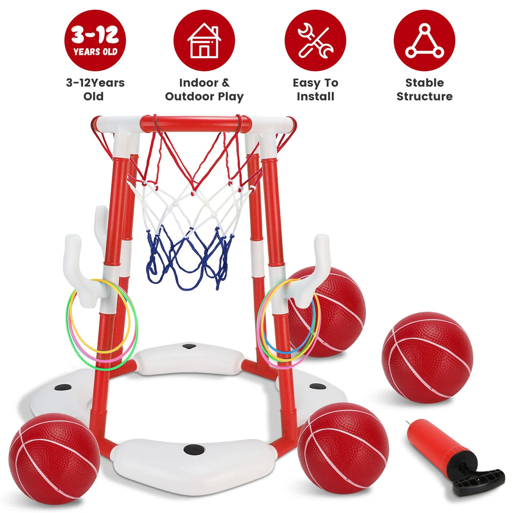 Summer Pool Basketball Hoop Toy Set