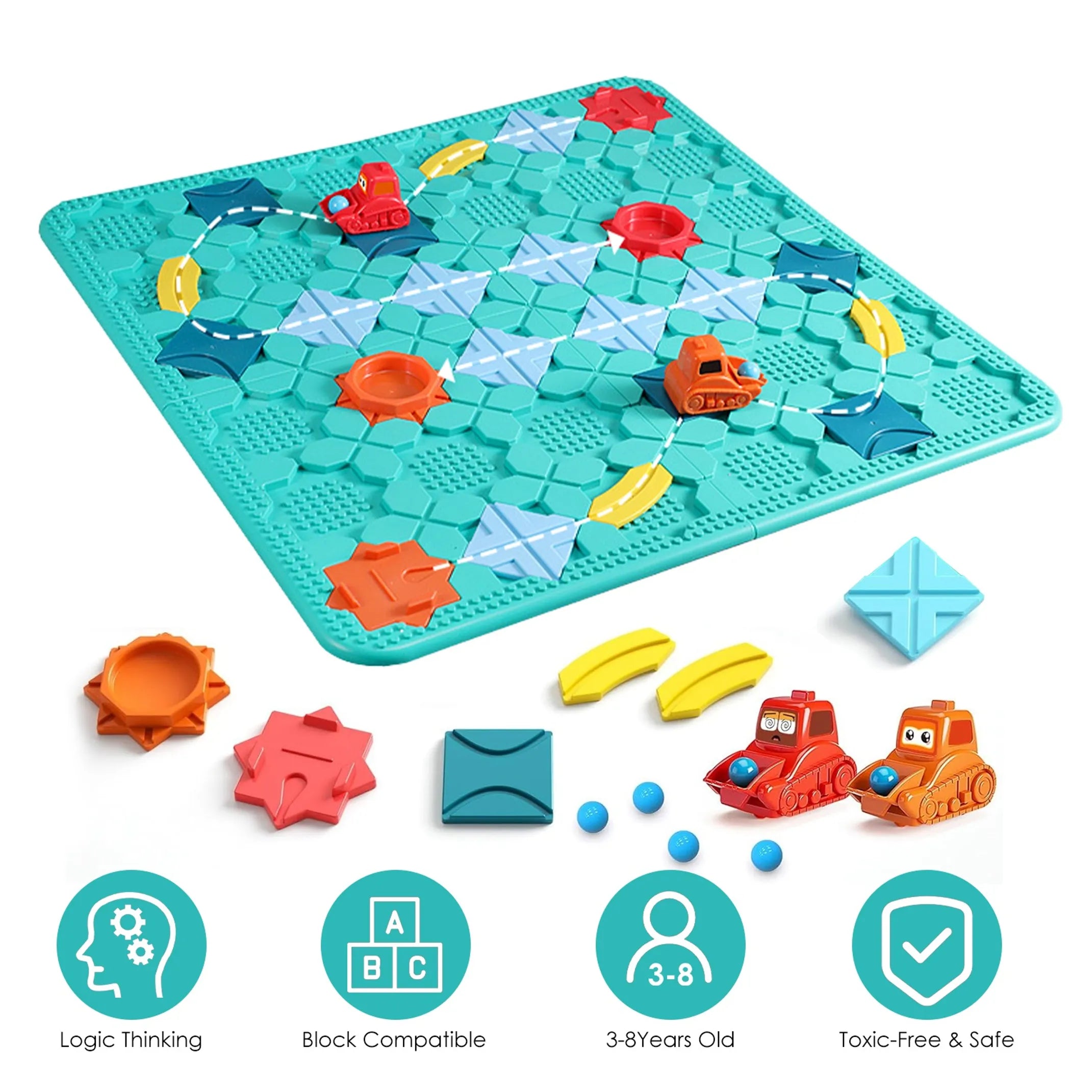 Kids Logical Road Builder Toy Brain Teasers Puzzles