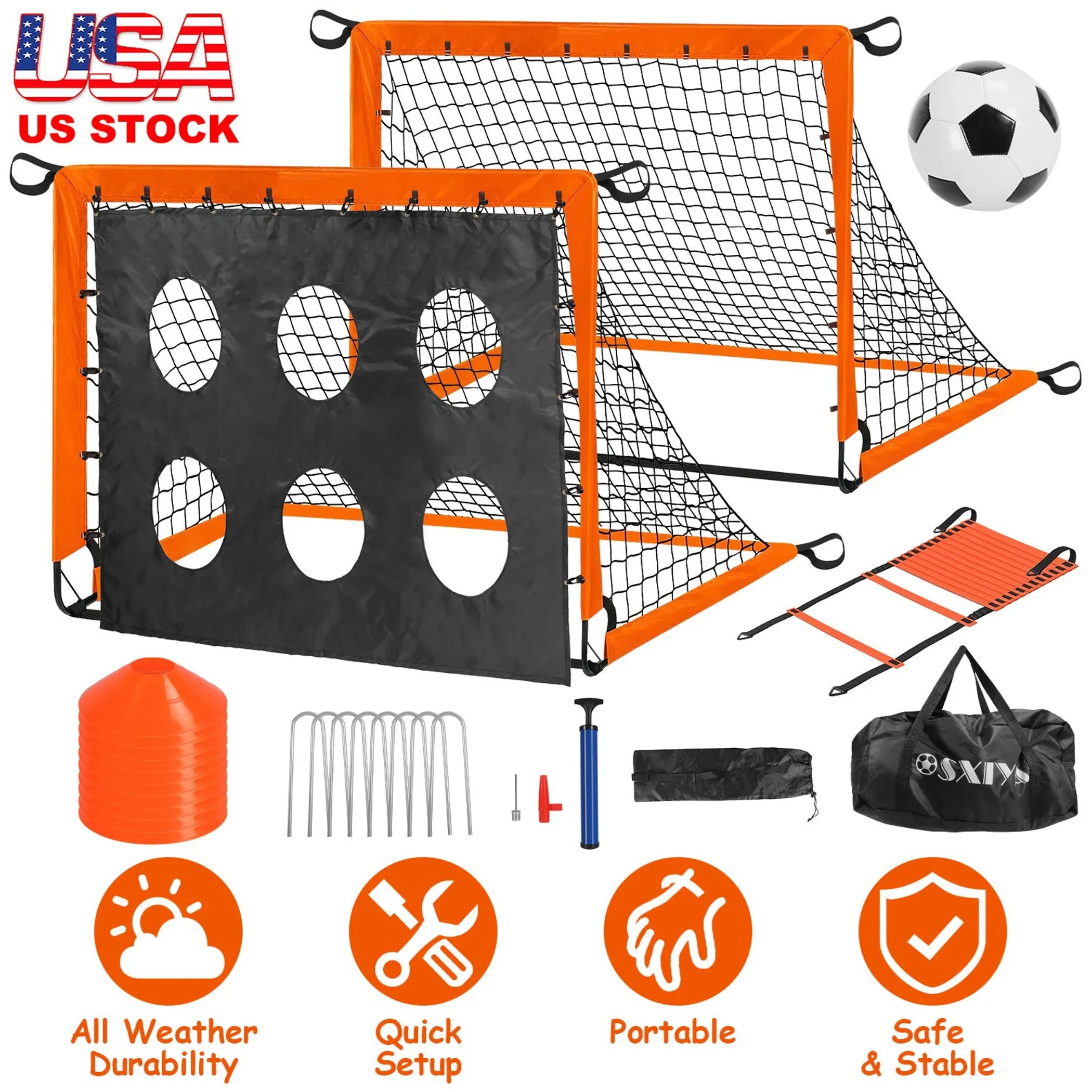 Kids Soccer Goals Set