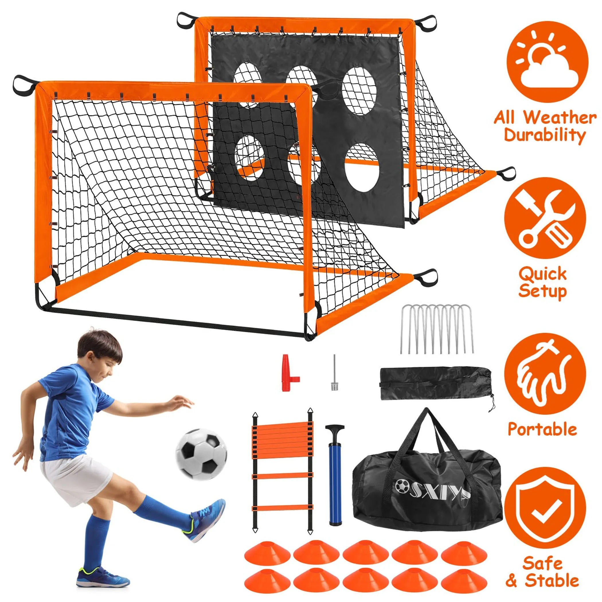 Kids Soccer Goals Set