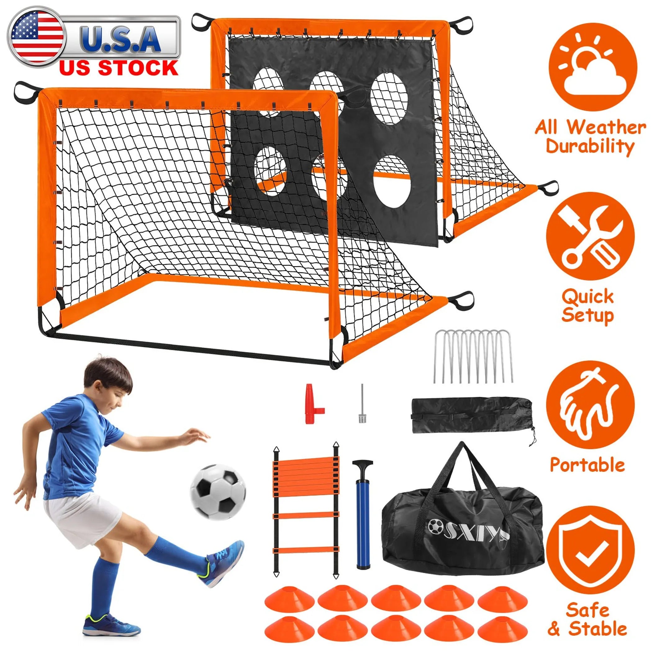 Kids Soccer Goals Set