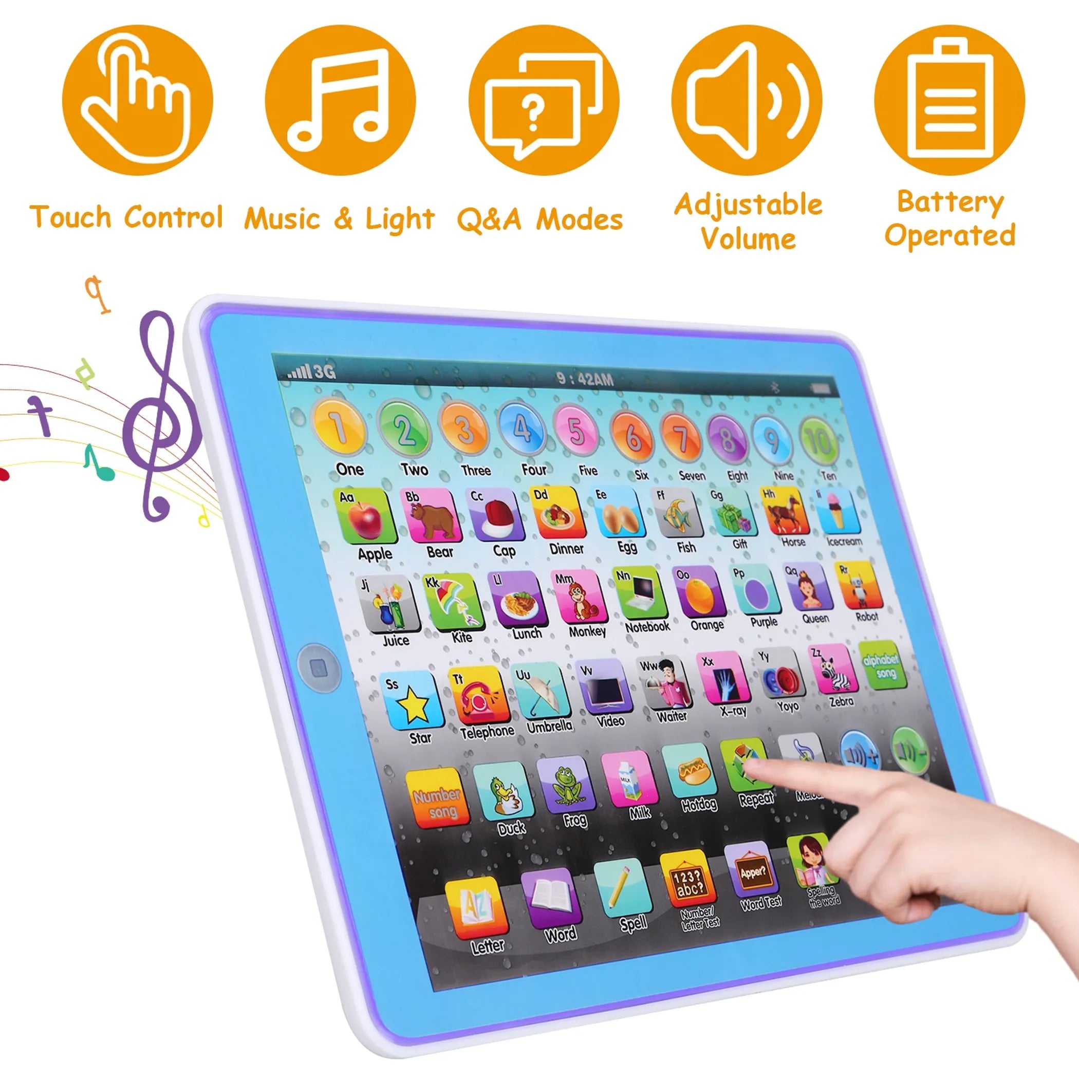 Kid Baby Toddler Tablet Toy Educational Learning Study Tablet Pad