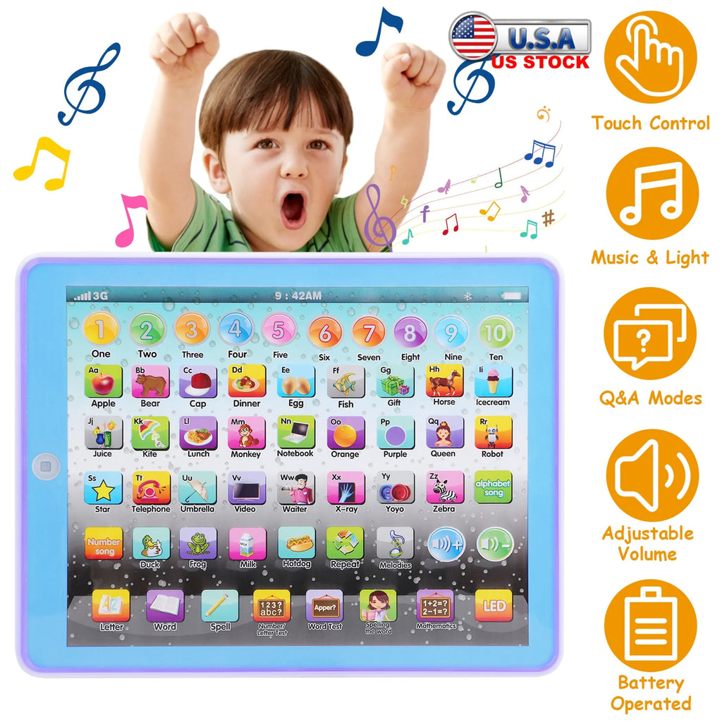 Kid Baby Toddler Tablet Toy Educational Learning Study Tablet Pad