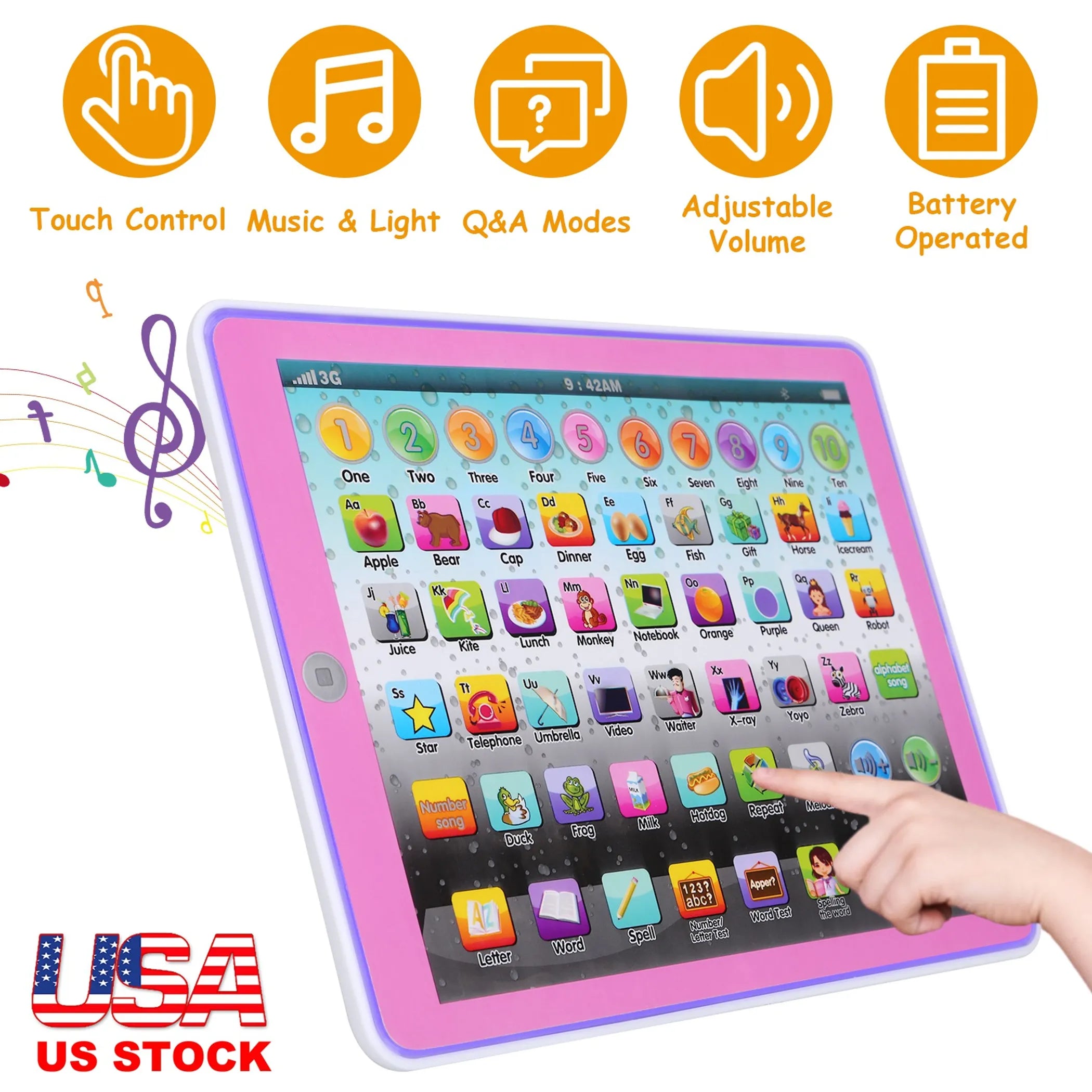 Kid Baby Toddler Tablet Toy Educational Learning
