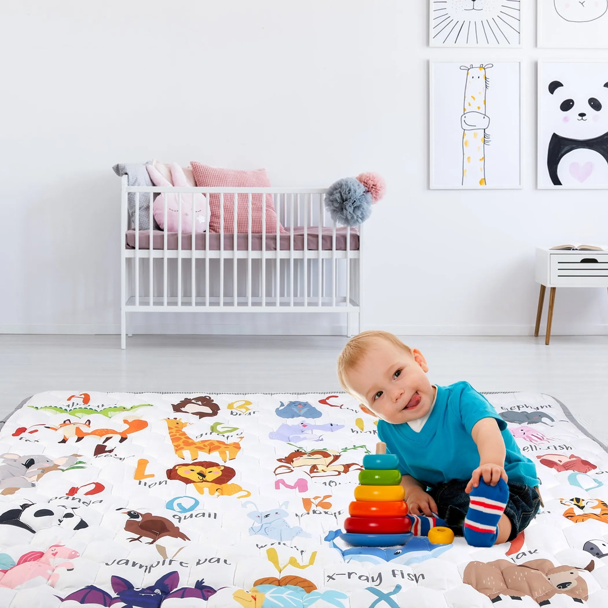 71x59IN Baby Play Mat Non-Slip Baby