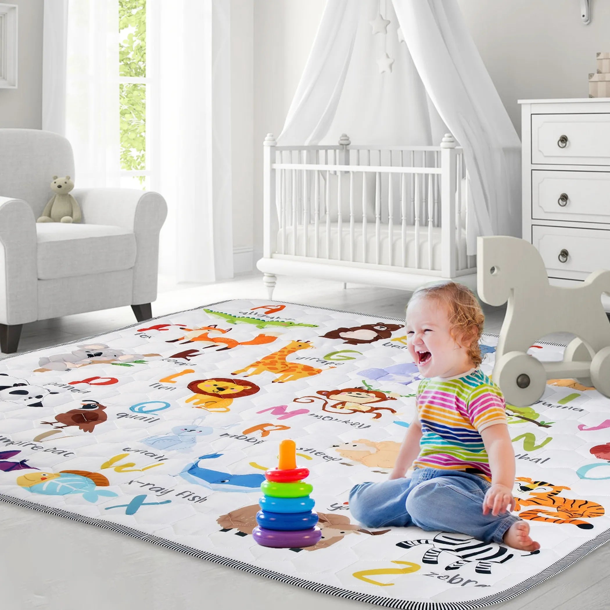 71x59IN Baby Play Mat Non-Slip Baby