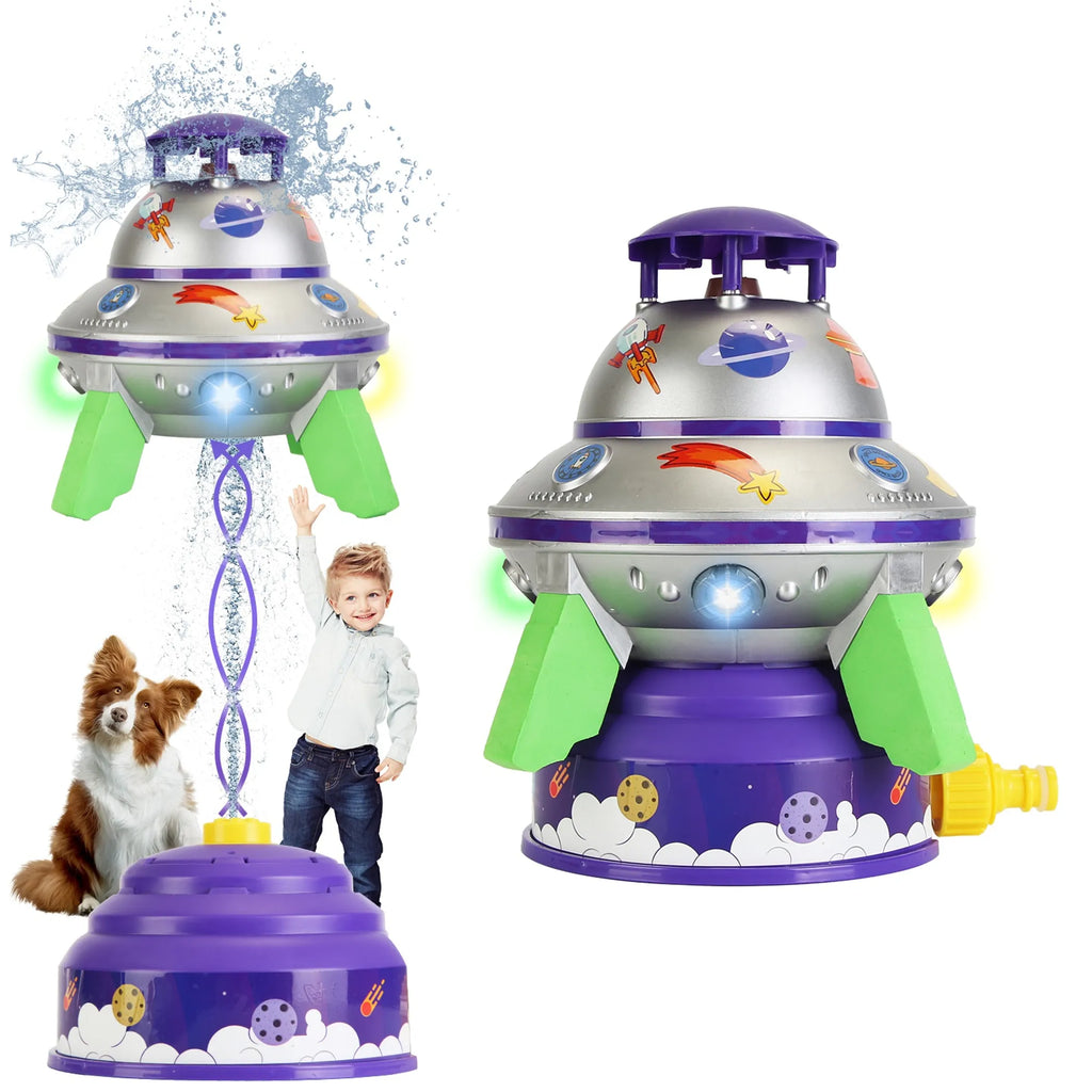 UFO Water Sprinkler Outdoor Summer Rocket Toy