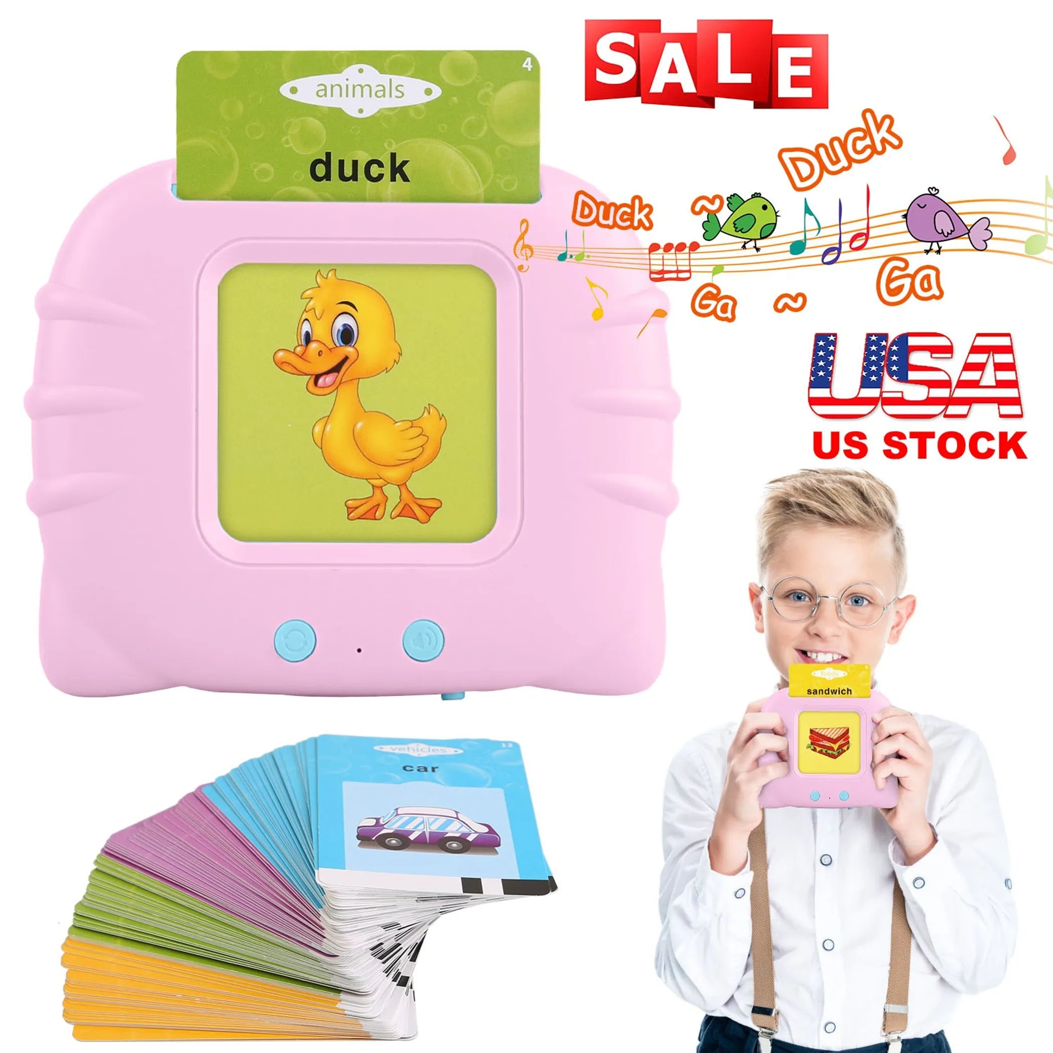 224 Words Kid Flash Talking Cards 112 Card Electronic Cognitive