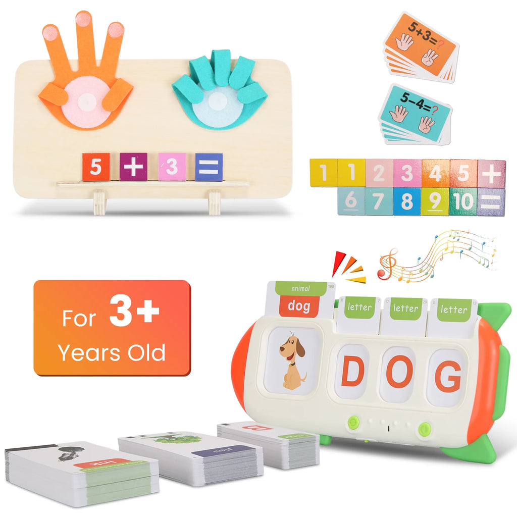 Talking Flash Cards and Finger Counting Math Board
