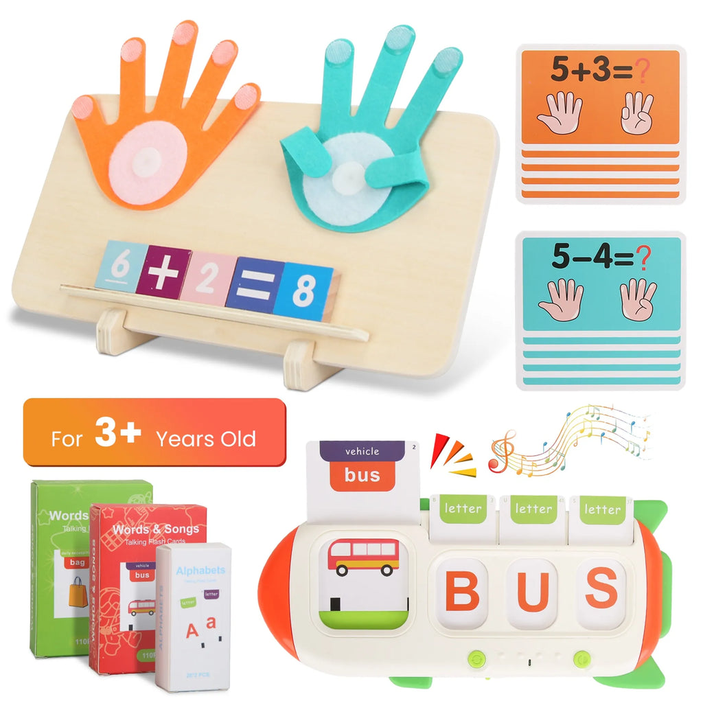 Talking Flash Cards and Finger Counting Math Board