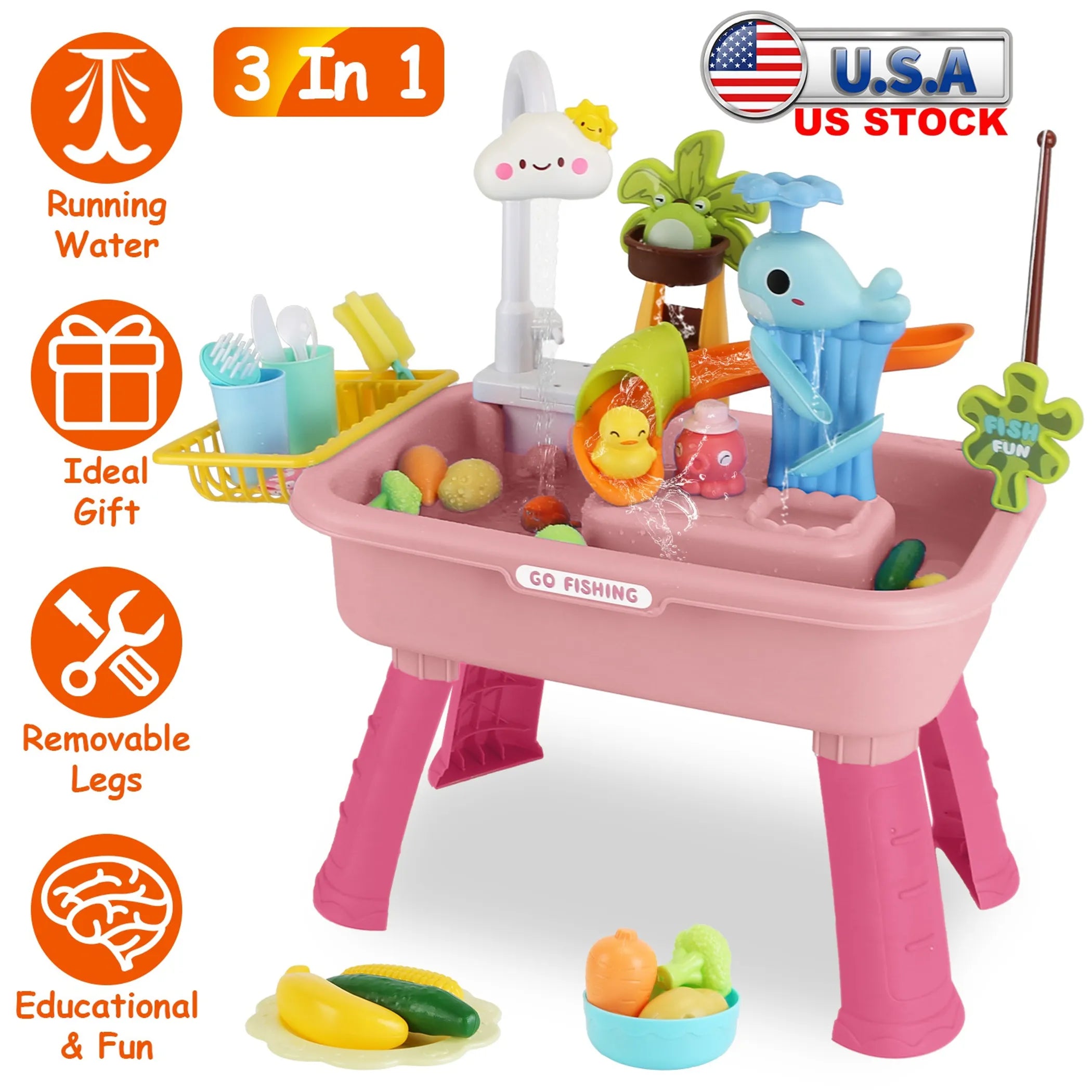 3 In 1 Kitchen Sink Toy