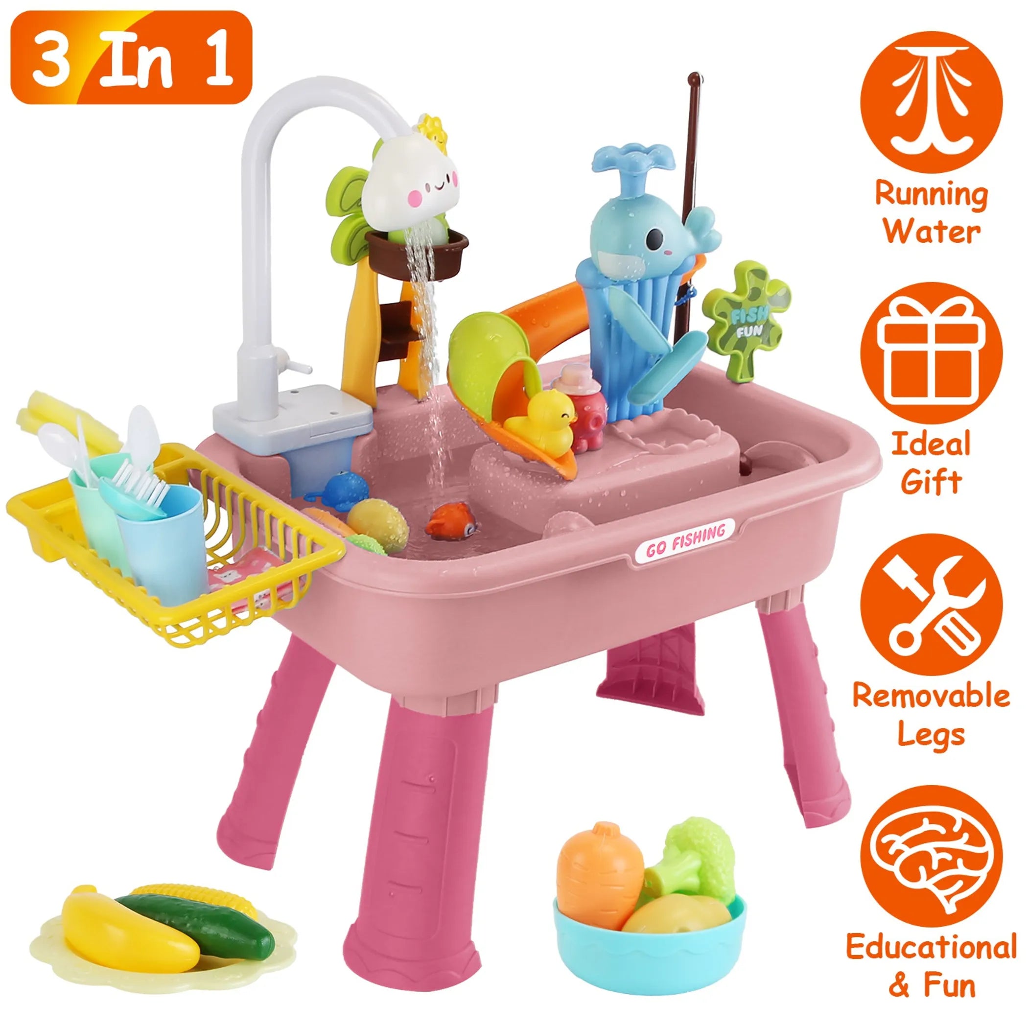 3 In 1 Kitchen Sink Toy