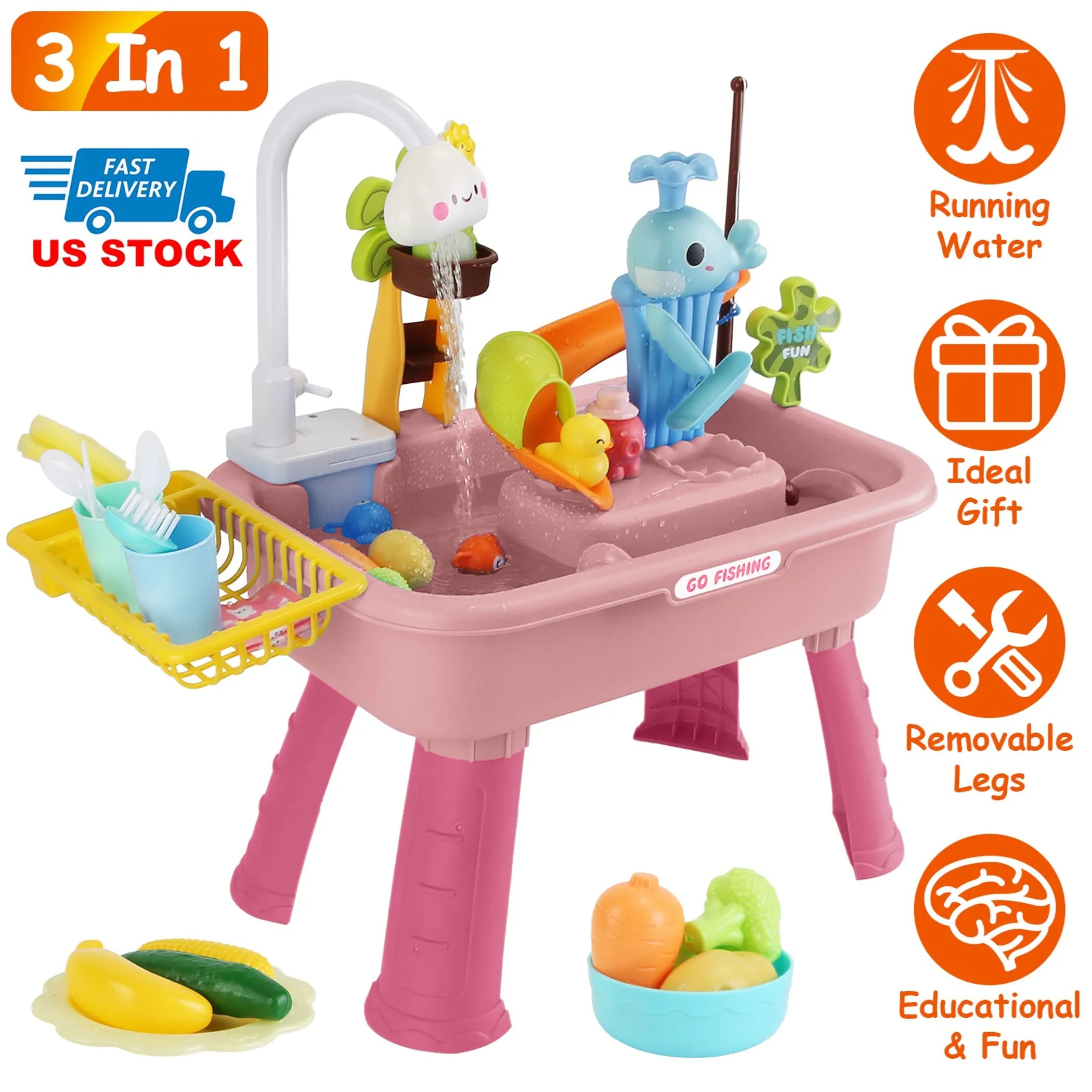 3 In 1 Kitchen Sink Toy