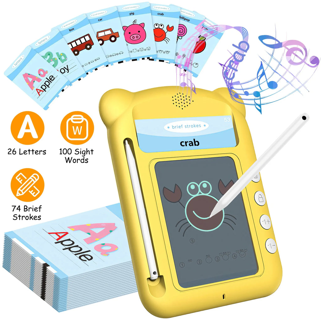 100 Words Talking Flash Cards 5.5In Toddler LCD
