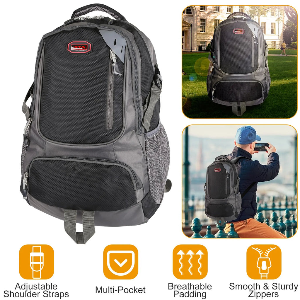 Unisex School Backpack Casual Travel Shoulder Bag